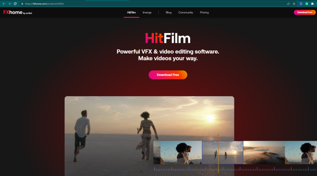 Hitflim free video editor 
